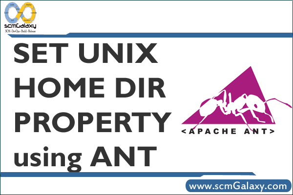SET UNIX HOME DIR PROPERTY using ANT