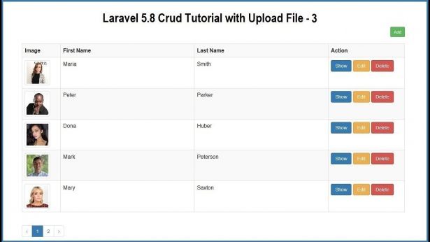 CRUD Operations in Laravel using ajax