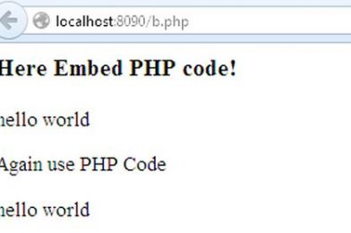 How To add PHP code in HTML language