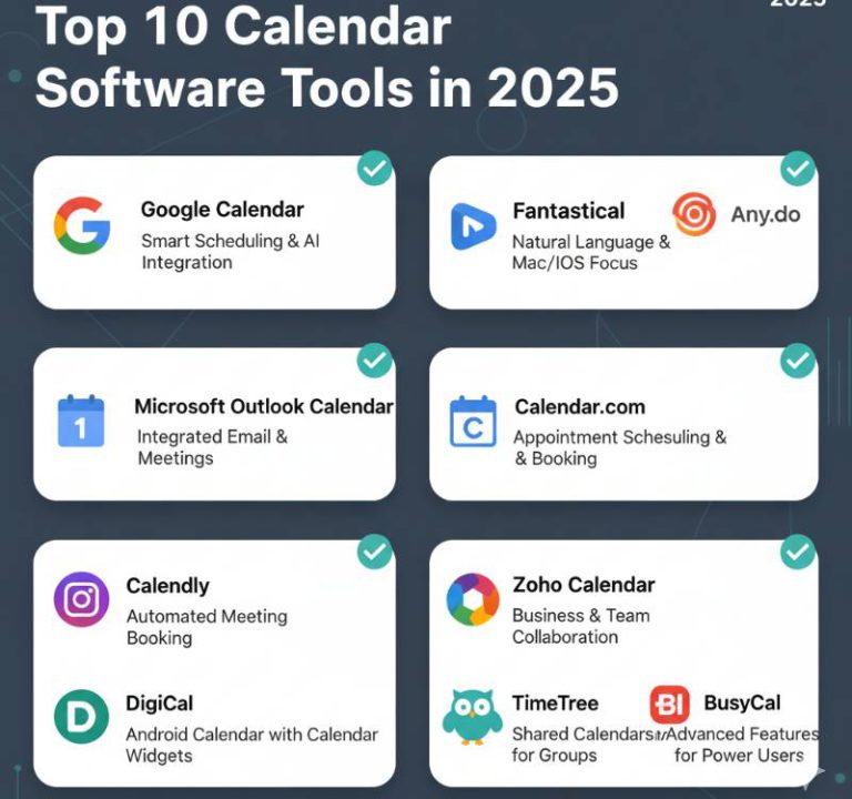 Top 10 Calendar Software Tools in 2026: Features, Pros, Cons ...