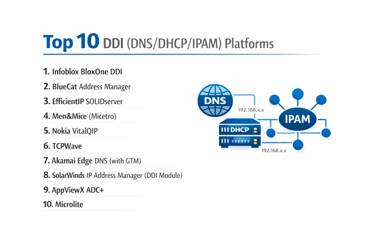 Top 10 DDI (DNS/DHCP/IPAM) Platforms: Features, Pros, Cons & Comparison ...