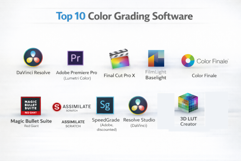 Top 10 Color Grading Software: Features, Pros, Cons & Comparison ...